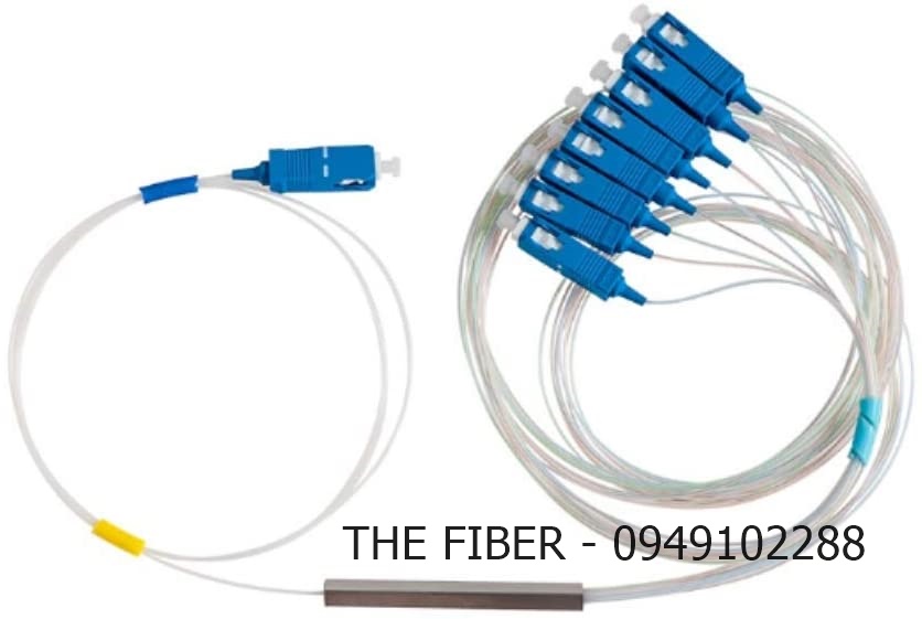 Bộ chia quang PLC 1x8 SC-UPC phi 0.9mm dài 1M