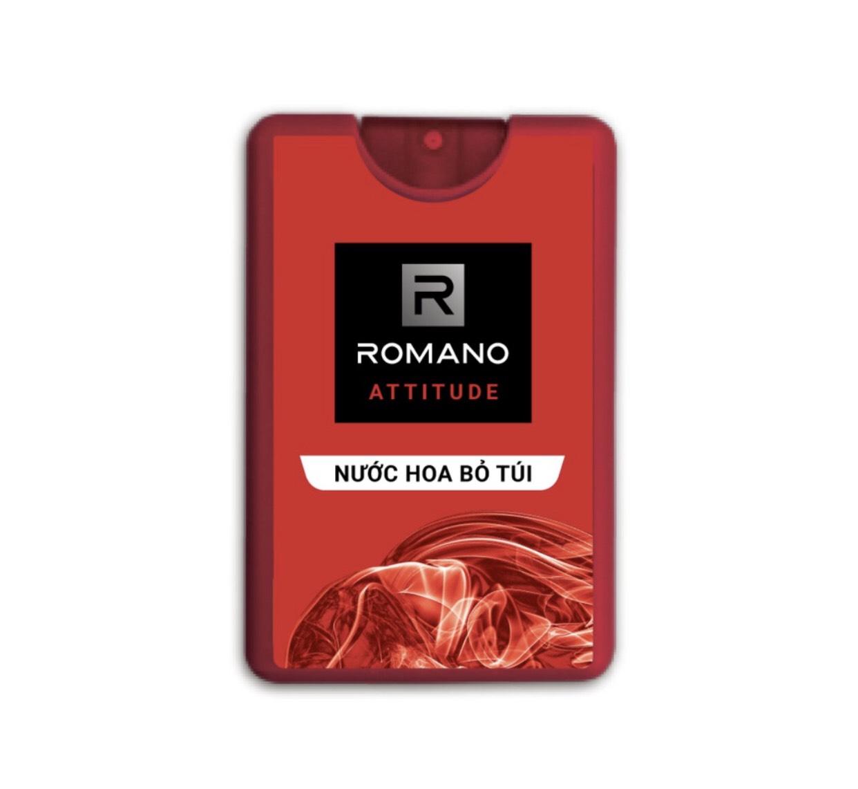 Combo 3 chai nước hoa bỏ túi Romano: Classic, Force, Attitude 18ml*3