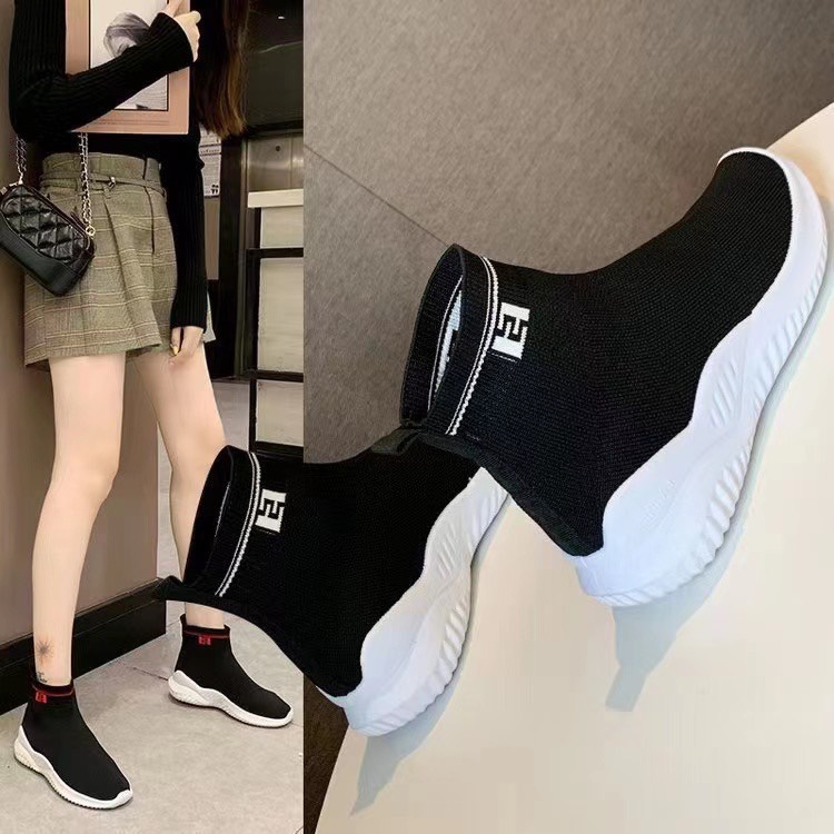 ❁  [Freeship] Giày boot len đen trắng nhiều màu đi êm hot 2021