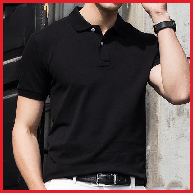 [HCM]Áo Polo nam trơn  áo phông nam loại đẹp VNXK(GIAO MÀU NGẪU NHIÊN