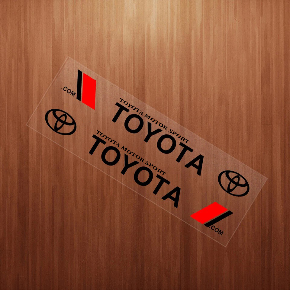 Bộ 2 tem dán cửa xe ô tô Toy