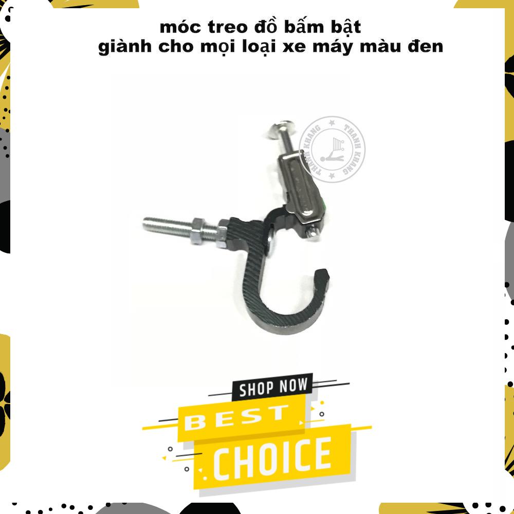 [HCM]Bộ 1 cái móc treo đồ màu đen cho mọi xe máy Thanh Khang 006001297