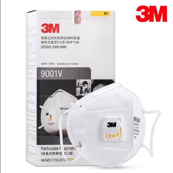 [HCM]Combo 5 cái Khẩu trang 3M 9001V có van thở  kháng khuẩn  chống bụi min 2.5pm  tái sử dụng nhiểu lần