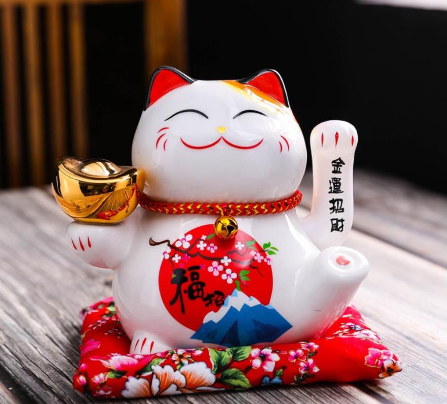Mèo thần tài vẫy tay 16cm