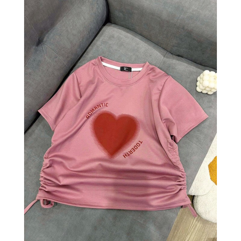 Áo croptop rút dây chất thun gân