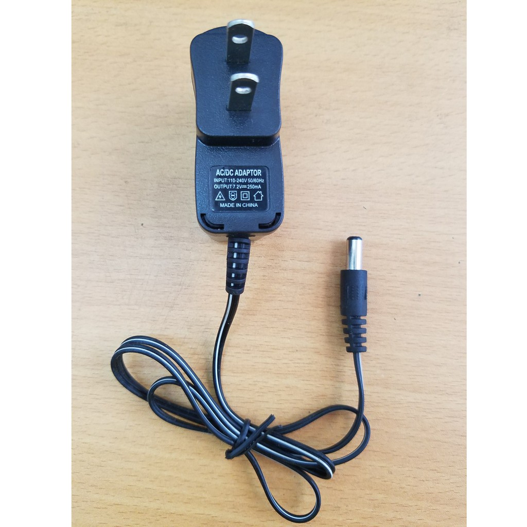 Củ sạc 7.2V 250mah chân tròn 5.5mm hàng chất lượng cao giá thành cực tốt