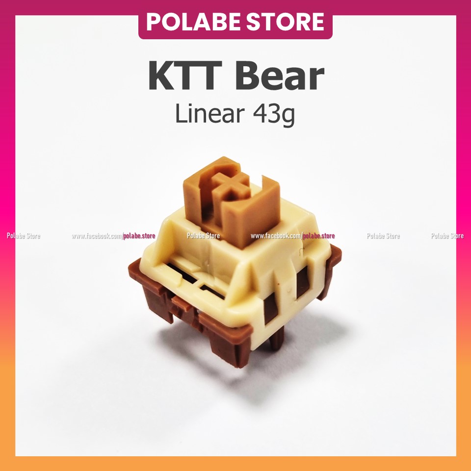 KTT Rose linear switch Công tắc bàn phím cơ KTT Bear linear switch - Polabe Store