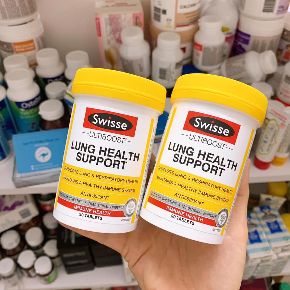 phổi Swisse Lung Health Support 90 viên
