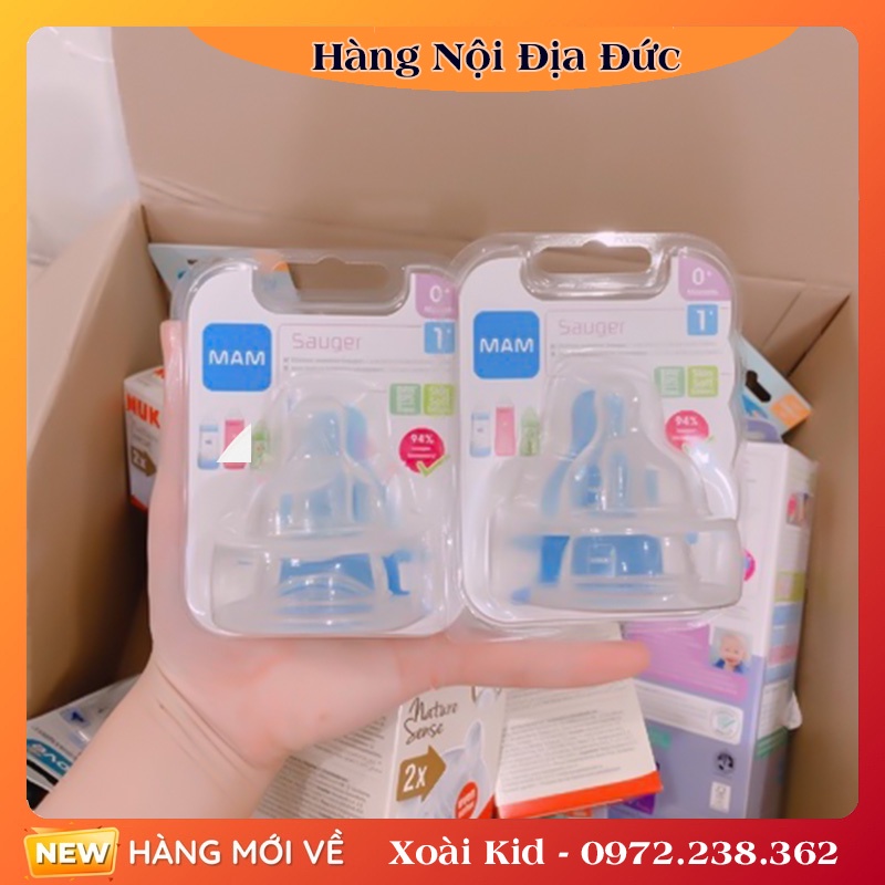 Núm ti thay thế bình sữa MAM của Đức- Đủ Bill