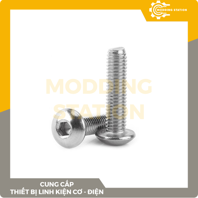 Ốc Lục giác đầu DÙ inox 304 size M1.6x3mm, M1.6x4, M1.6x5mm, M1.6x6, M1.6x8mm
