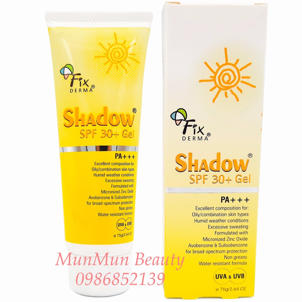 [HCM] [ CHÍNH HÃNG ] Gel Chống Nắng - FIXDERMA  SHADOW SPF 30+ GEL