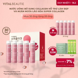 Nước Uống Bổ Sung Collagen Hỗ Trợ Làm Đẹp Và Ngăn Ngừa Lão Hóa Vital Beautie Super Collagen (30 Ống)-K thumbnail