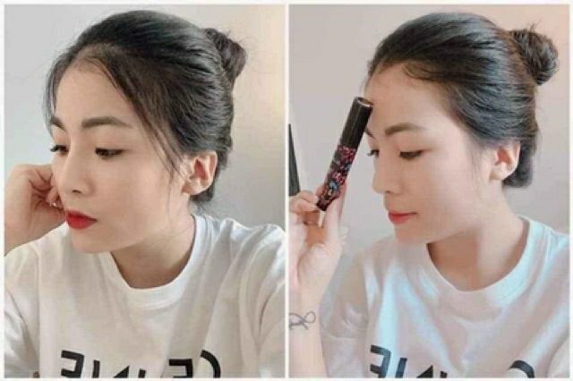 Chải tóc Mascara tạo kiểu tóc đẹp, vuốt tóc con gọn vào nếp