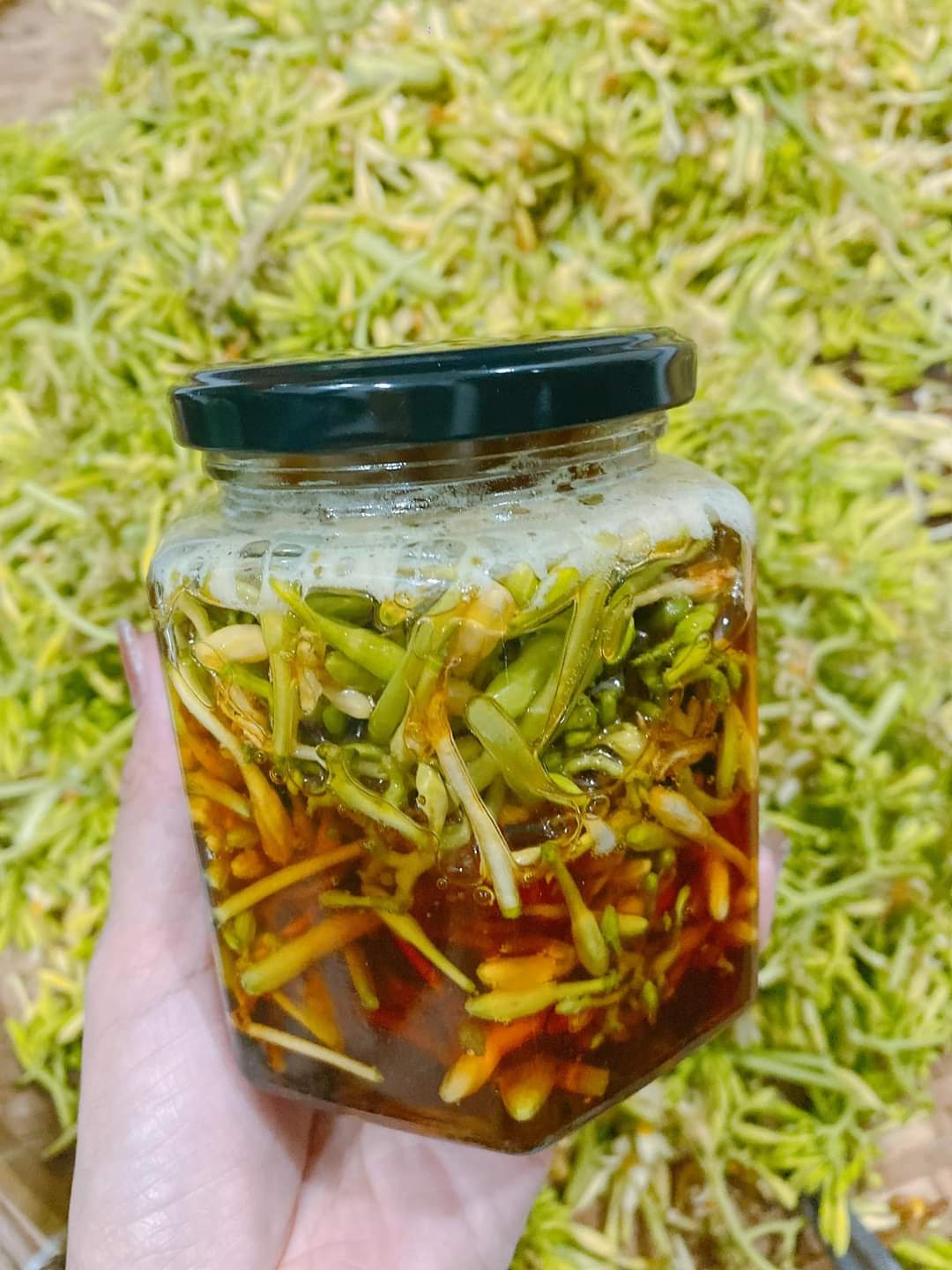 Mật Ong Rừng Ngâm Hoa Đu Đủ Đực