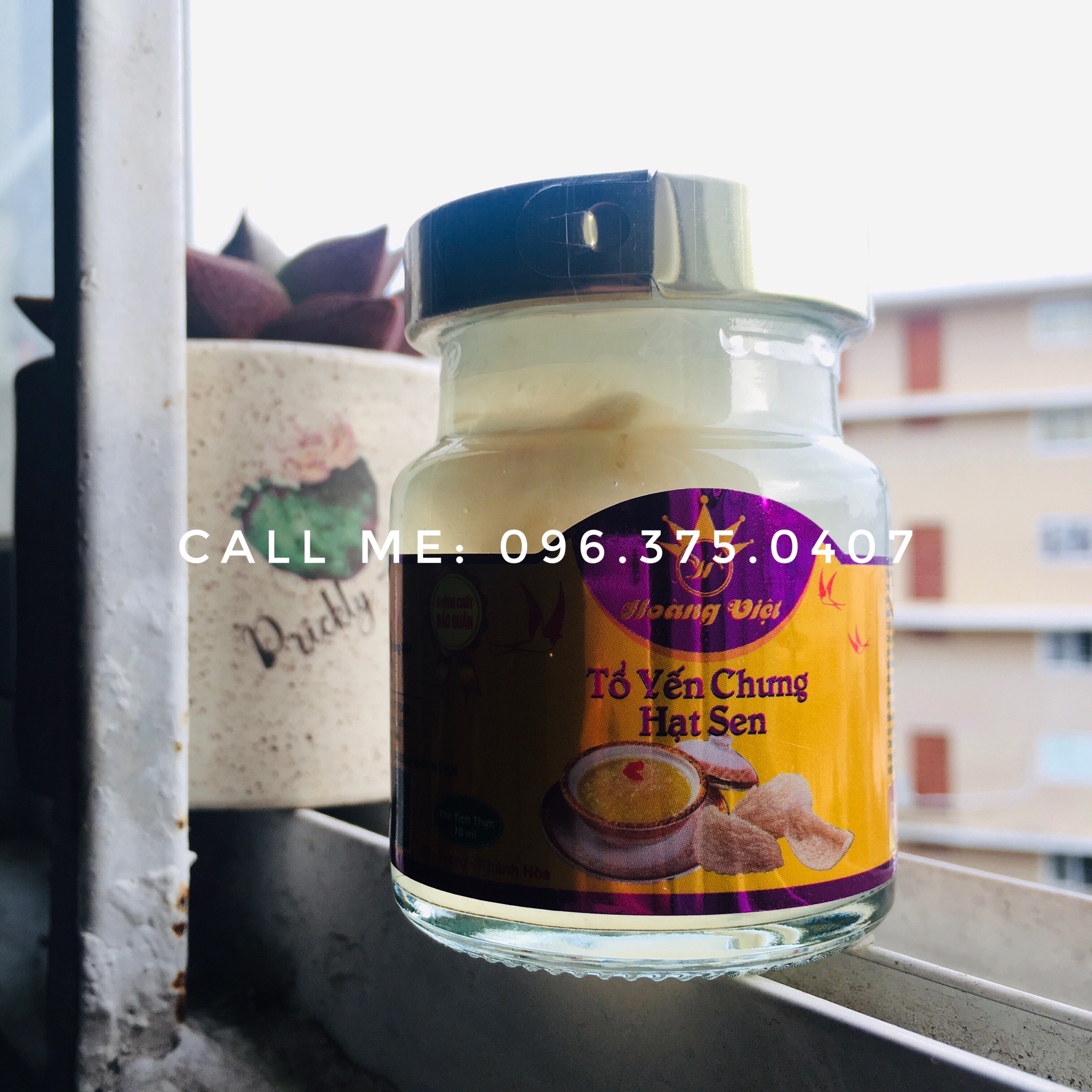 Yến chưng hạt sen Nha Trang, Khánh Hòa - Hoàng Việt, bồi bổ sức khỏe cho người ốm, giúp cải thiện giấc ngủ, ngủ ngon hơn, tăng sức đề kháng hũ 70ml