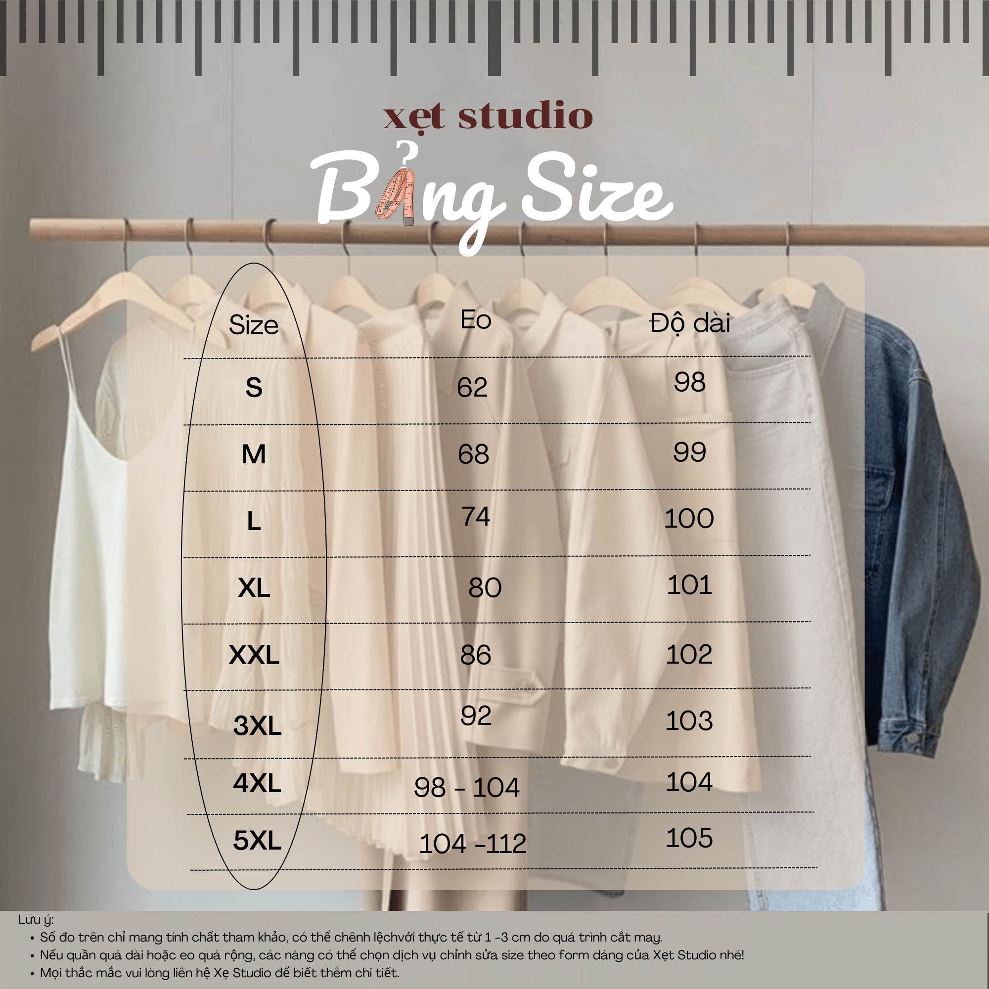 Xẹt Studio - Quần ống rộng BIGSIZE 𝑬𝒎𝒎𝒆 có chun (từ 39kg - 110kg)