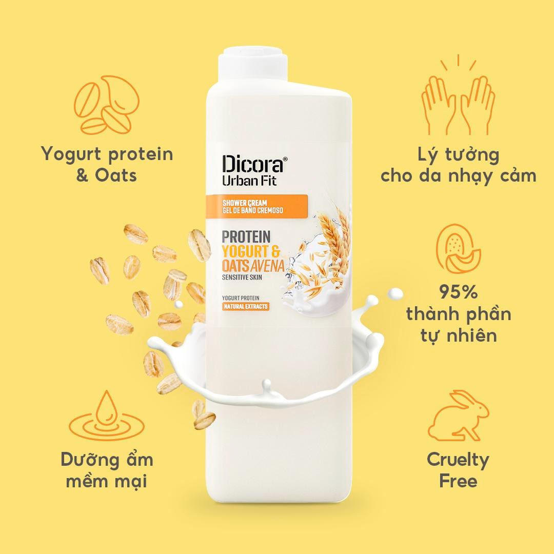 Sữa tắm dưỡng da Dicora Urban Fit 400ml