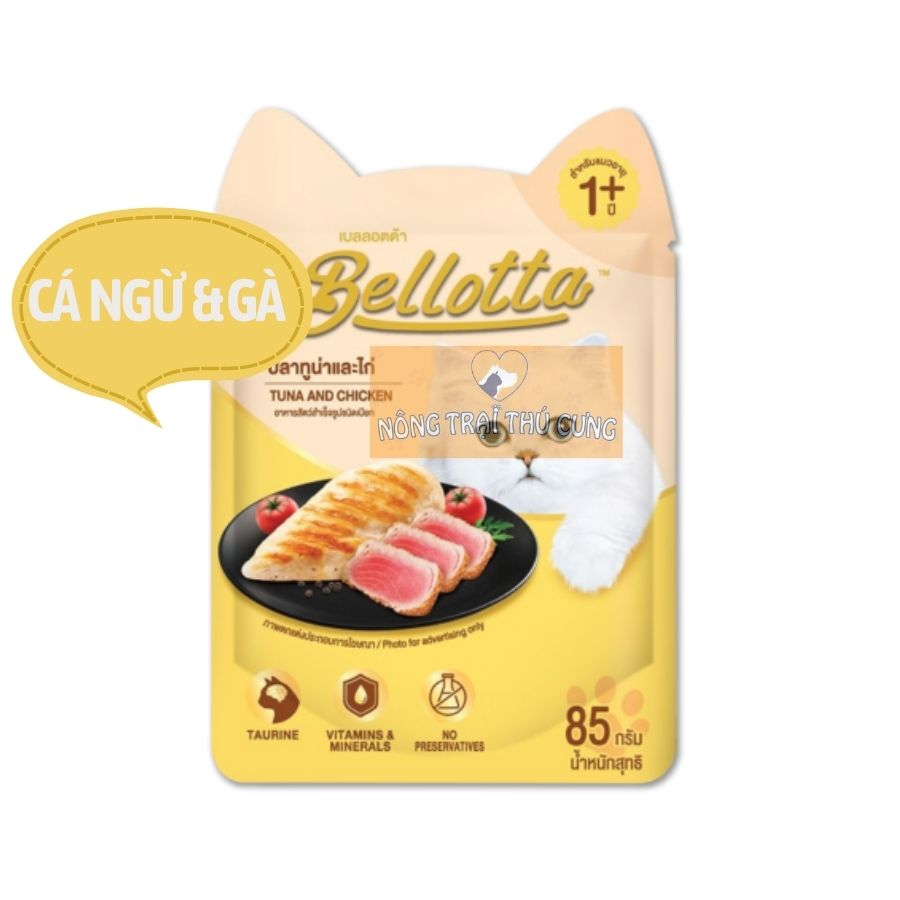 Pate bellotta cho mèo lớn gói 85g -