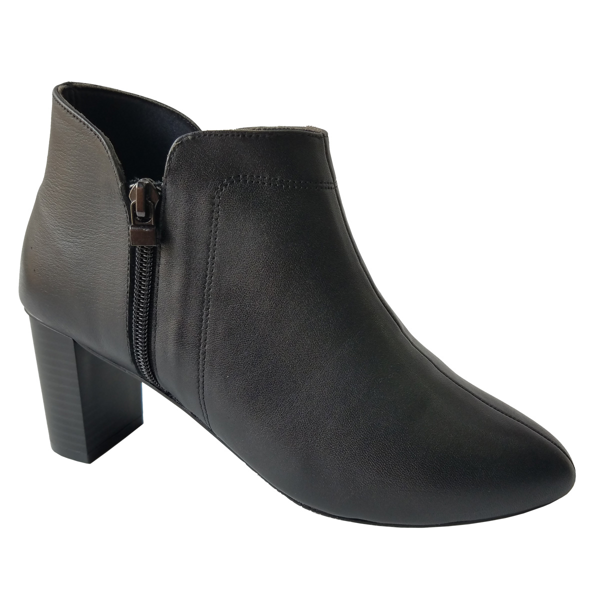 Giày Boot nữ Cổ Thấp BIGBEN Da Bò Cao 7 phân BTN7