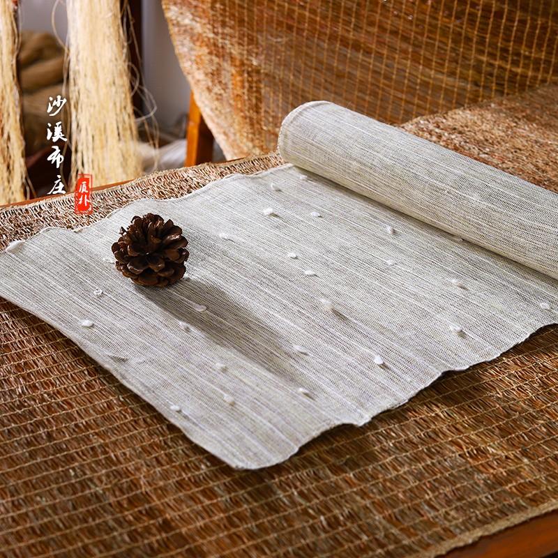 Chống Nước Trà Phong Cách Nhật Bản Cờ Vải Gai 100% Handmade Trà Khăn Trải Bàn Trà Zen Trà Trà Trà Trà Lá Cờ