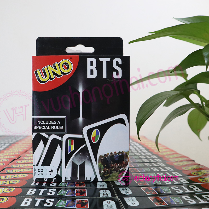 [HCM]Bộ bài trò chơi UNO BTS - phiên bản mới nhất giấy bìa cứng cao cấp