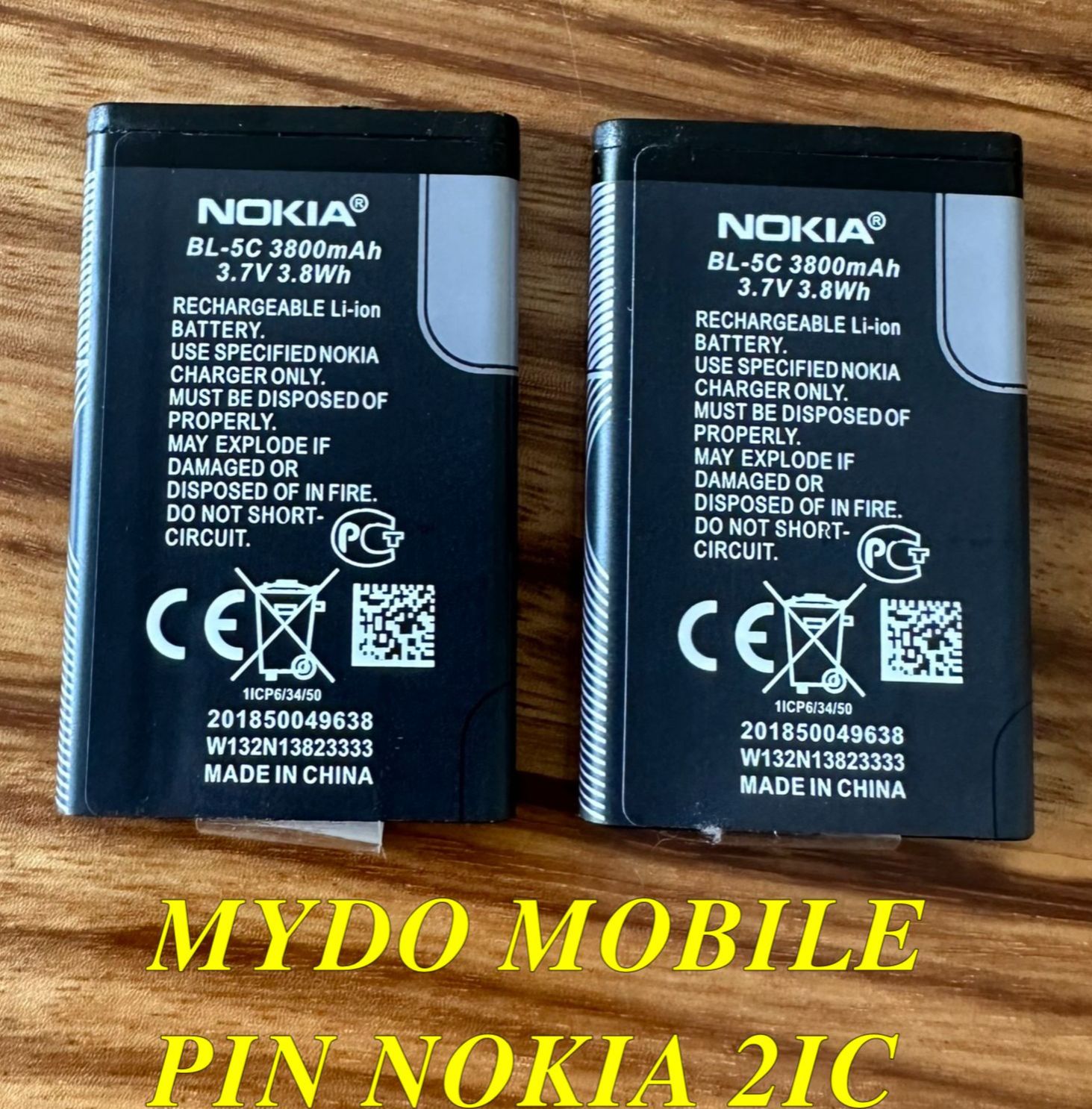 Pin Nokia BL 5C dung Lượng 3800mAh (2ic Chống Phù),Shop có hướng dẫn phân biệt loại 2ic và 1ic ở phần chi tiết
