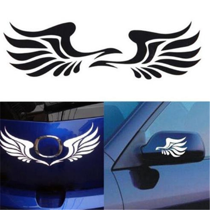 Decal dán kính chiếu hậu hình đôi cánh