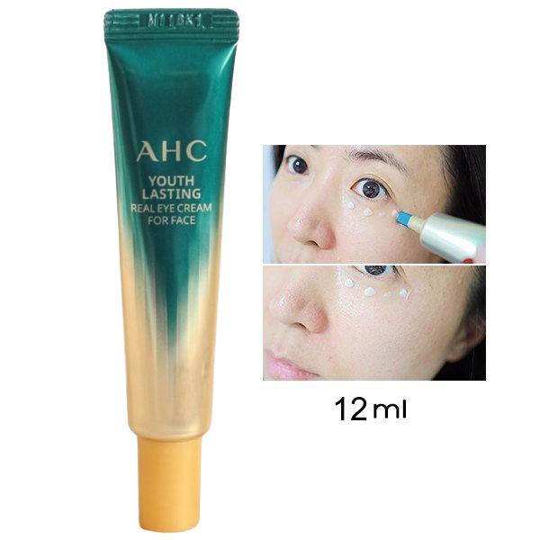 Kem Chống Nhăn tẩy Thâm Chống Lão Hóa Mắt AHC Real Eye Cream For Face 12ML