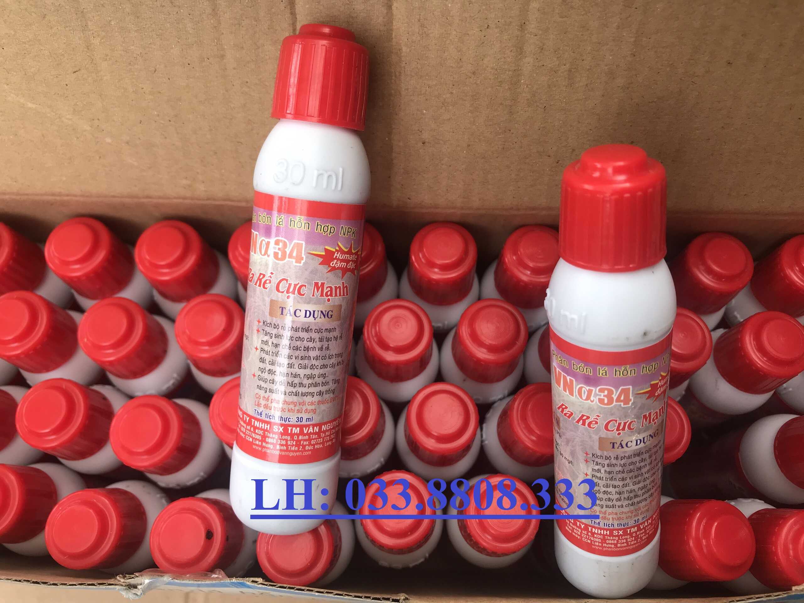 Ra Rễ Cực Mạnh VN34 - ống 30ml -- Tăng cường dưỡng chất cho cây- Tăng cường phát triển vi sinh vât, cải tạo đất