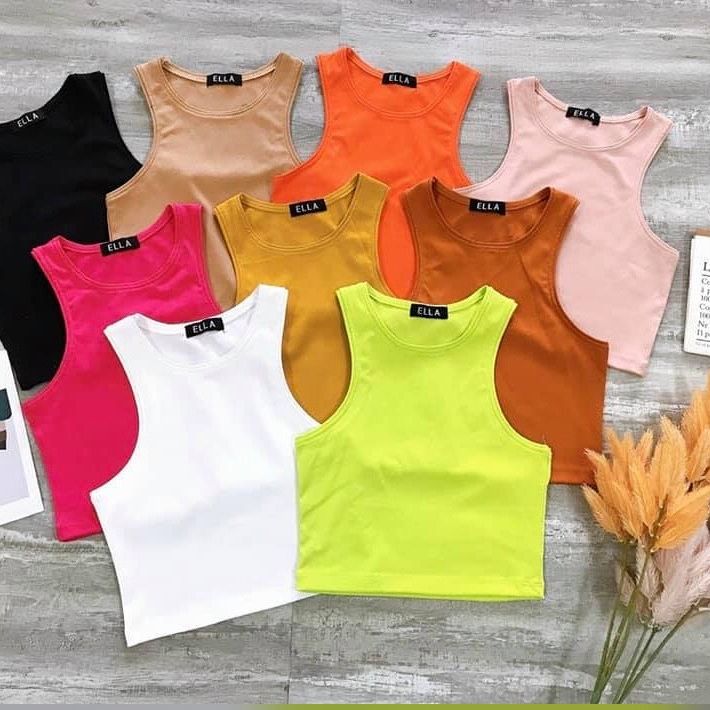 ÁO BA LỖ, ÁO THUN NỮ CROP-TOP