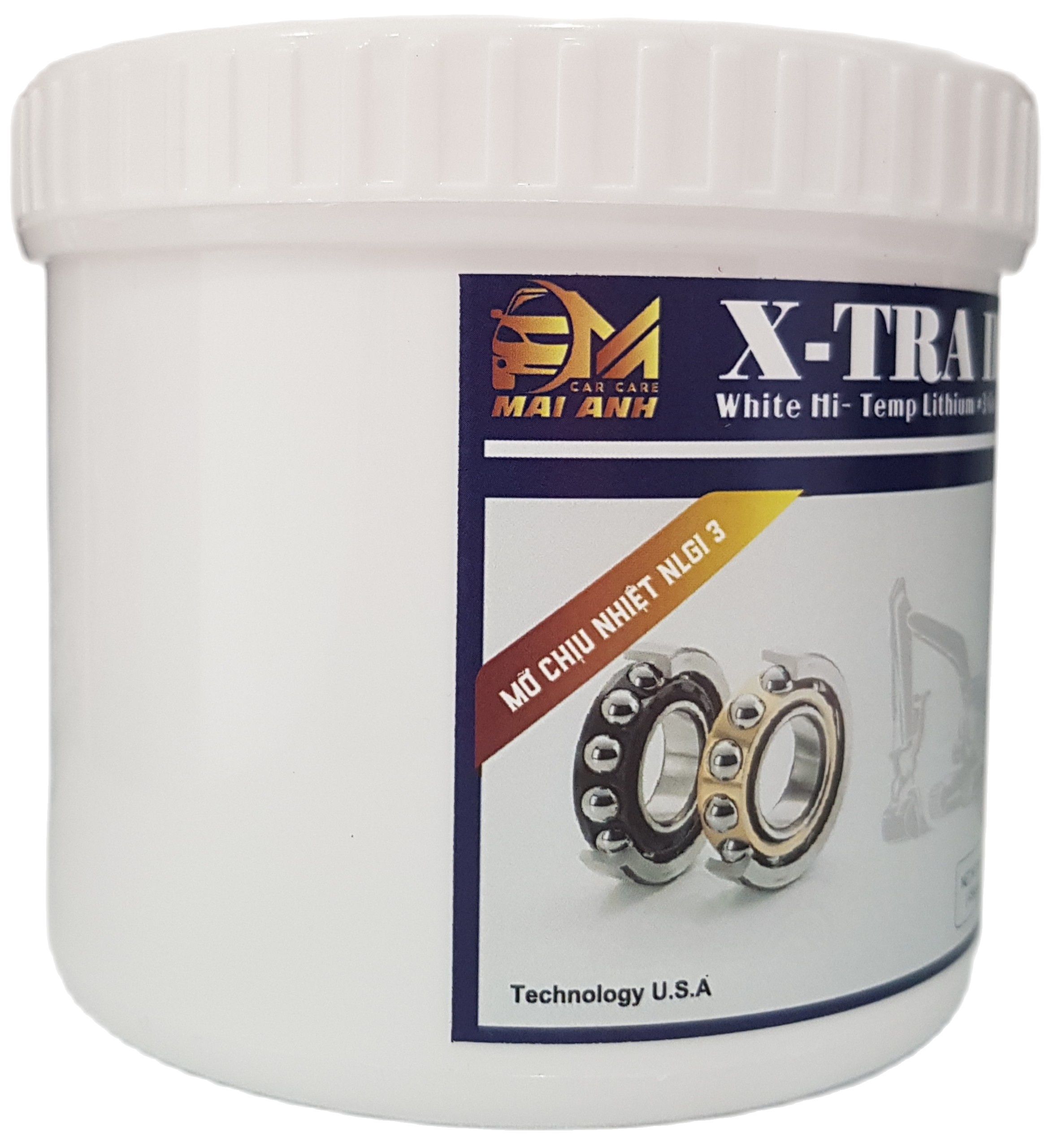 [ MỠ BÒ TRẮNG CHỊU NHIỆT VÀ KHÁNG NƯỚC] XTRA III white hi - temp lithium #3 grease 454g