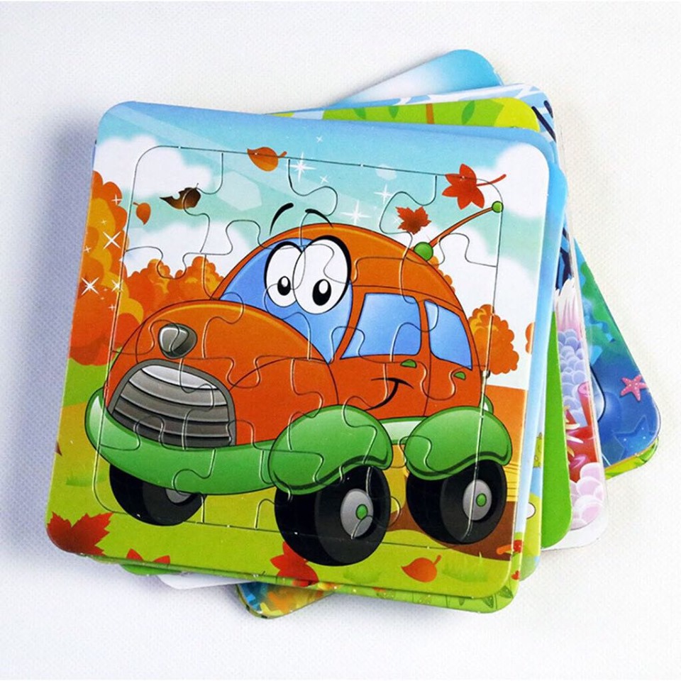 3 Bộ Ghép Hình 16 Chi Tiết Cho Bé