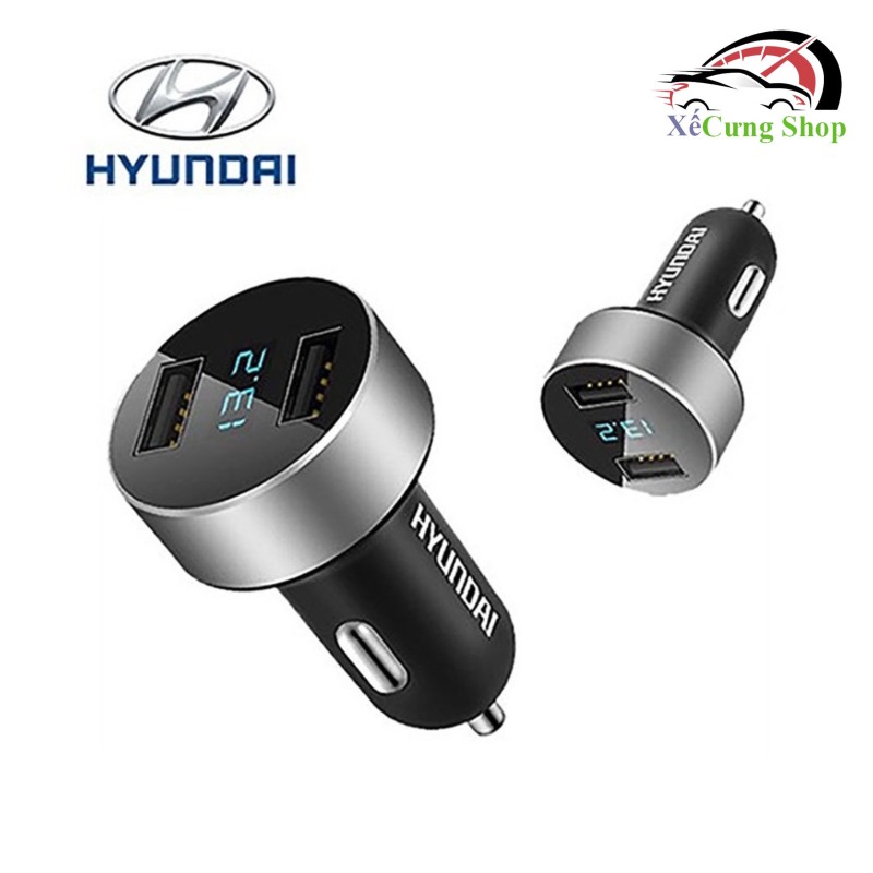 Tẩu sạc ô tô, xe hơi HY-36B công suất 18W, điện áp 3.1A (Màu đen)