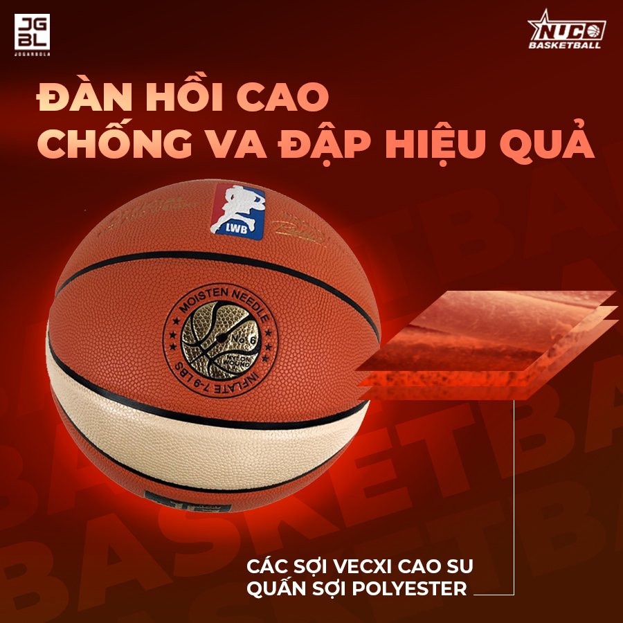 Bóng rổ da size 7, quả bóng rổ size 6 outdoor