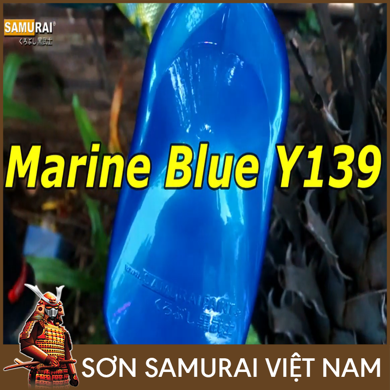 Sơn samurai xanh candy - Chai sơn màu xanh Y139 sơn xịt samurai