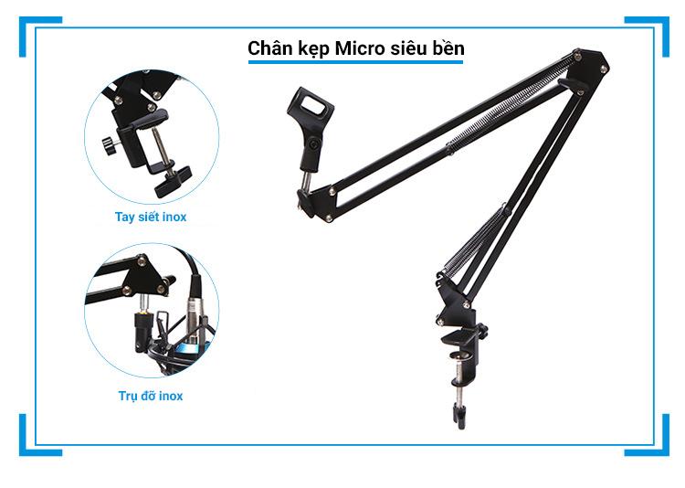 Combo Mic Thu Âm hát online BM800