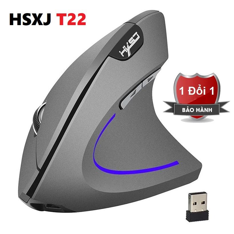 Chuột không dây HXSJ T22 - Chuột không dây chống mỏi tay HXSJ siêu ngầu T22 Pin Sạc dùng cực lâu - Chuột chơi game không dây HXSJ T22 - Wireless gaming mouse HXSJ - Wireless mouse T22
