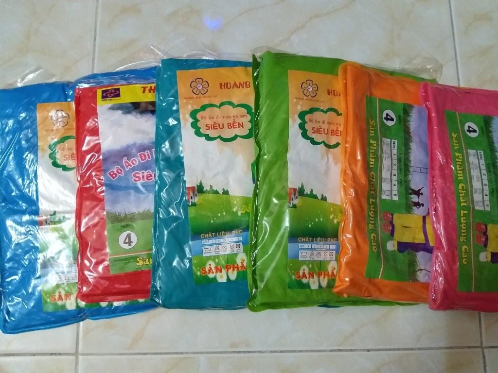 [HCM]Bộ Áo Mưa Cho Bé Trai Bé Gái ( Số 1-5)