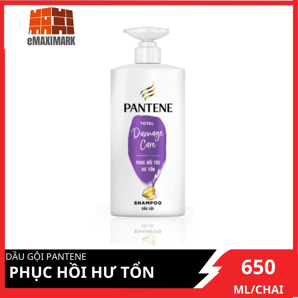 [HCM ship 2h] Dầu Gội Pantene Phục Hồi Hư Tổn Chai 650ML