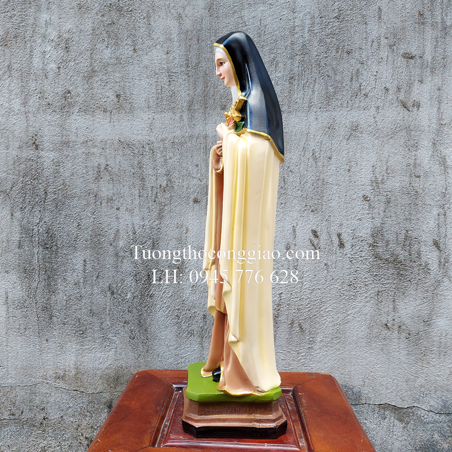 Tượng bà Thánh Teresa 50cm composite