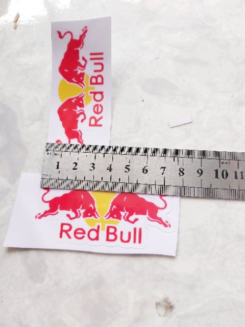 Combo 2 Tem Sticker Red Bull Dán Xe, Nón Giá Rẻ