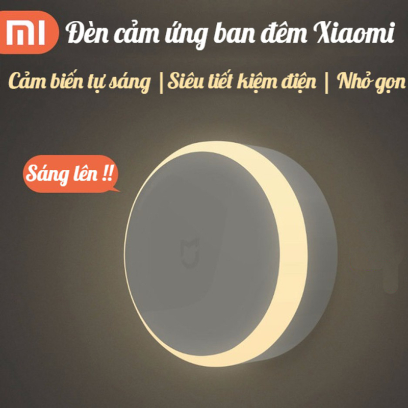 Đèn ngủ cảm biến Mijia Xiaomi – Tự động sáng khi tối – Nút cảm ứng