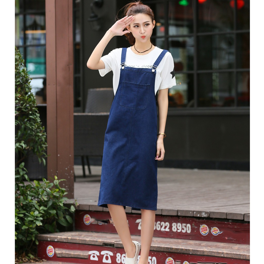 ĐẦM YẾM JEAN FORM DÀI D768(không kèm áo )