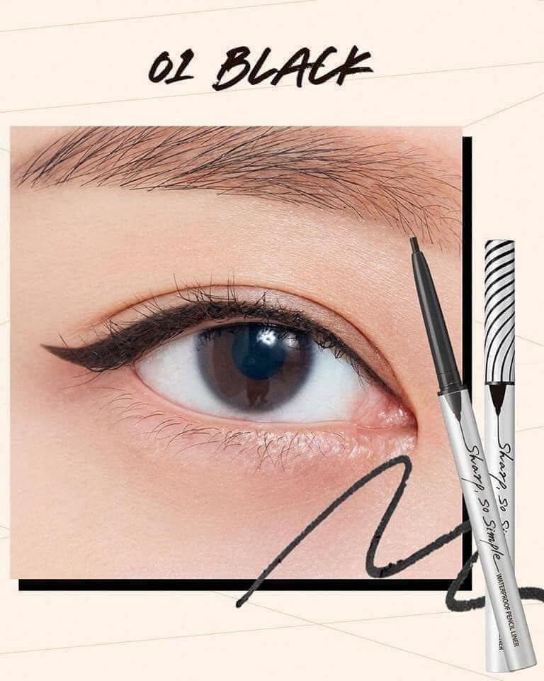 Chì Kẻ Mắt Clio Sharp So Simple Waterproof Pencil Liner