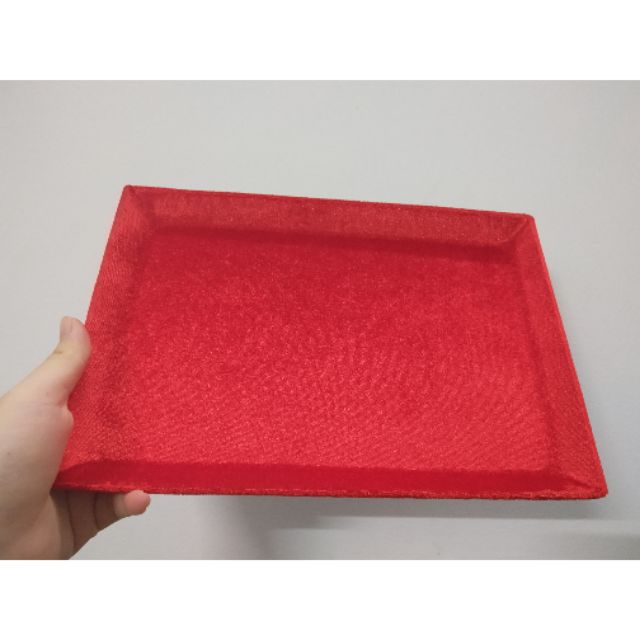 Khay nhung trũng kích thước 19cm x 27cm