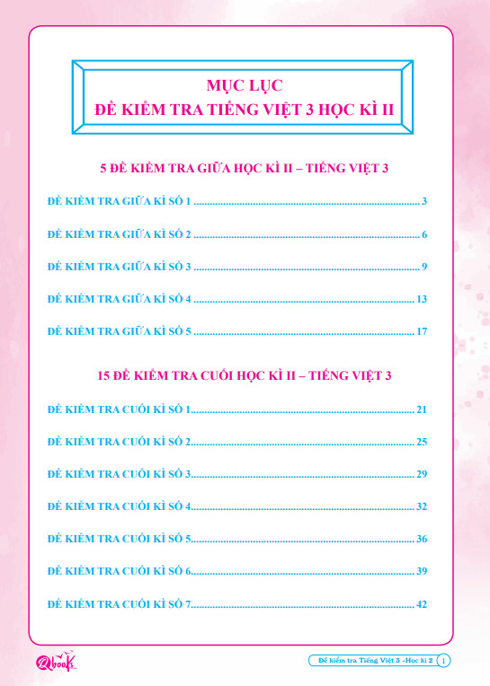 Sách - Combo Đề Kiểm Tra Toán và Tiếng Việt 3 - Học Kì 2 (2 cuốn)