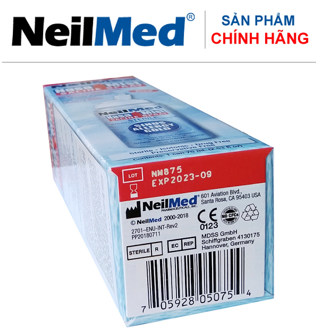 Dung Dịch Xịt Mũi Neilmed Nasa Mist 75ml (Hàng Tách Set)