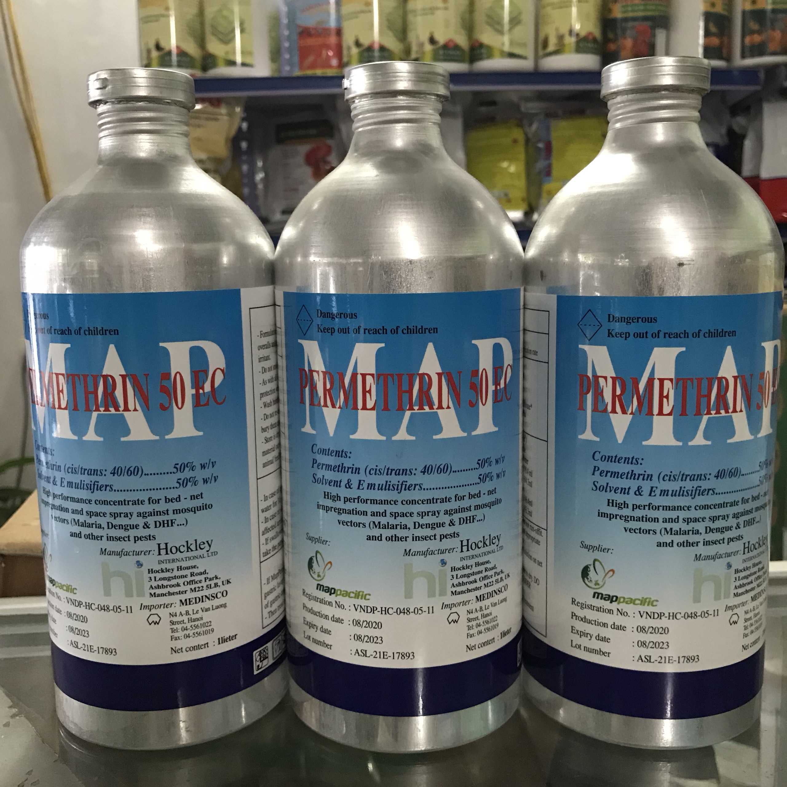 12 chai thuốc diệt muỗi côn trùng Permethrin 50EC