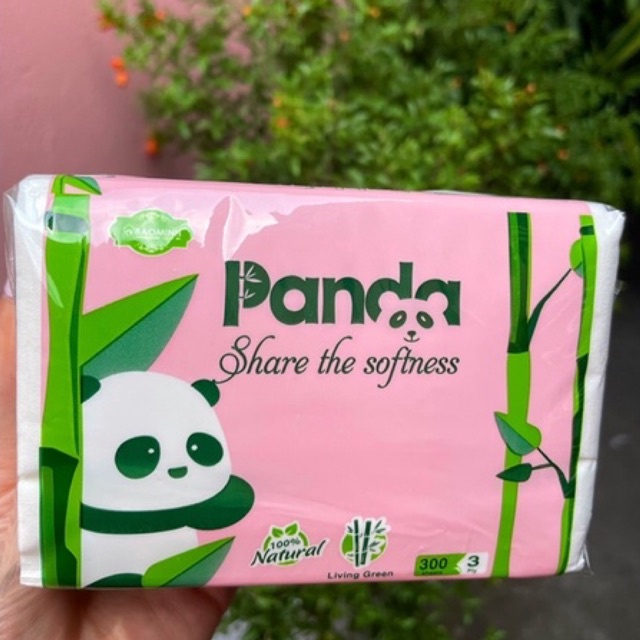 Giấy ăn Gấu Trúc Panda 3 lớp Thùng 30 Gói chất lụa mịn