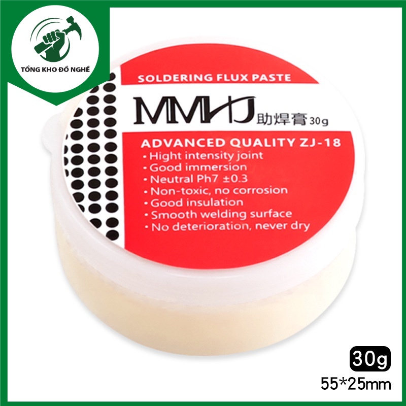 Mỡ hàn thiếc hỗ trợ hàn mạch lọ to 30gr _ tkdn